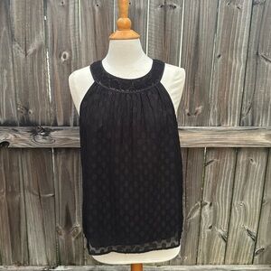 Daniel Rainn ‘Charlotte’ crochet detail sleeveless blouse, NWT, size Large